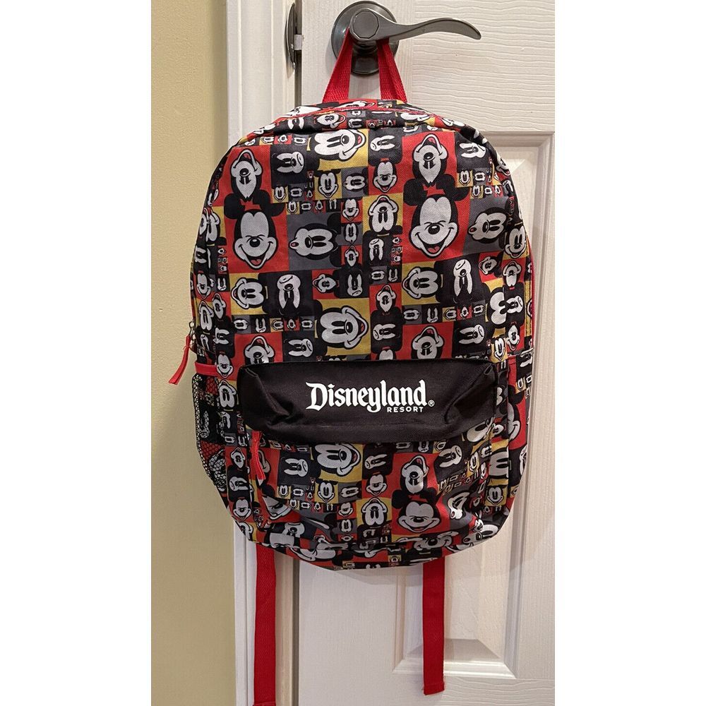 -Disneyland Resort Backpack Colorful Mickey Mouse Disney Exclusive-RARE‎